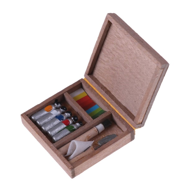 Paintbox Paint Supply Box Pigmentspolar Miniatyrdockhus A 0 0