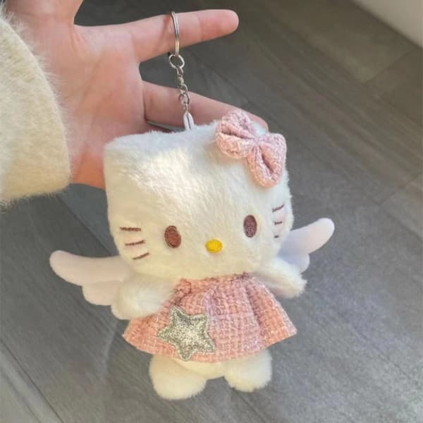 Kawaii plysch rosa kjol vinge tecknad anime kul och e par present onesize
