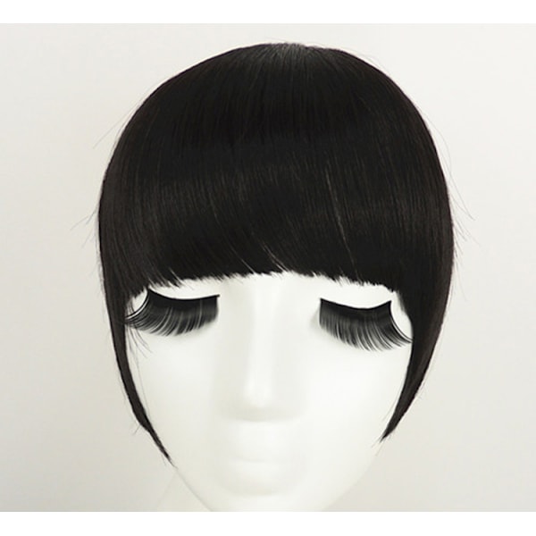 Fringe Clip In On Bangs Straight Hair Extensions brun sort *l light brown
