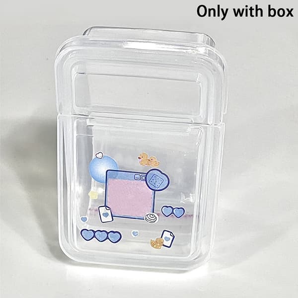 1 ST Collection Container Case Transparent förvaringslåda i plast 10.5*6.8*4.2cm