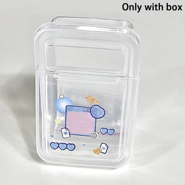 1 STK Oppsamlingsbeholderkasse Transparent oppbevaringsboks i plast 10.5*6.8*4.2cm