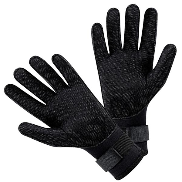 Neopren Dykking Vinter Oppvarmede Hansker Herre Dame Dykker Våtdrakt Sn Black M