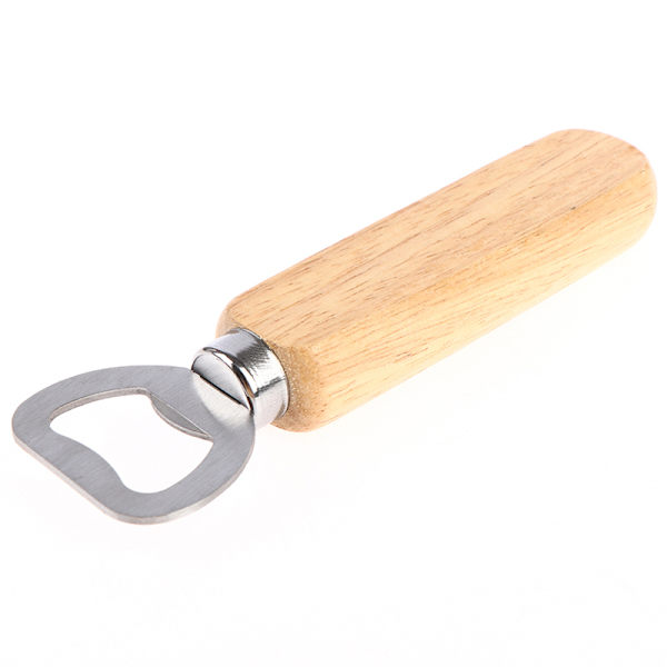 Flaskeåbner Home Ølhætte Trædæksel Træflaskeåbner 2 pcs