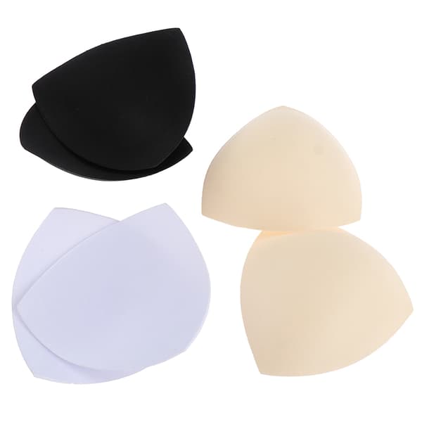 Triangle Dame Bikini Bryst Pad Innlegg Svampskum BH Pads Ch Beige