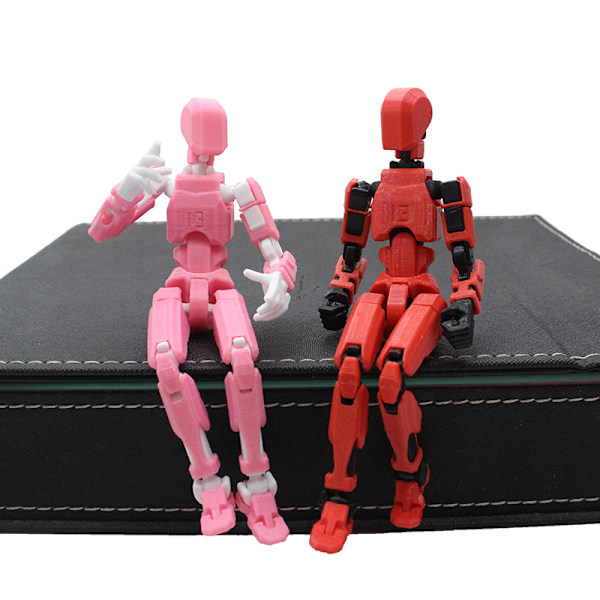 Multi-ed Movable Robot 3D- printed skyltdocka Toyslucky 13 Dummy Pink