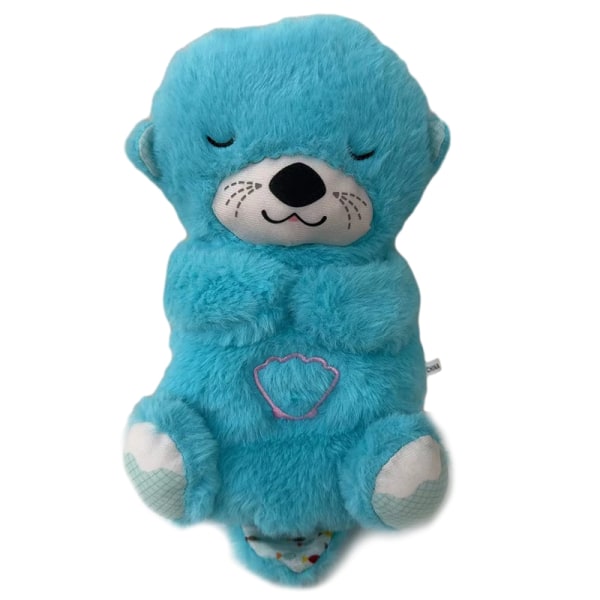 Baby Toy Soothe 'N Snuggle Otter Pust Otter Plysj leke med Blue