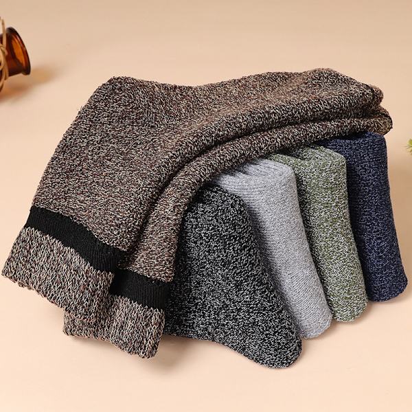 Vintervarme herresokker Tykke Åndbar Casual Business Sok Army green