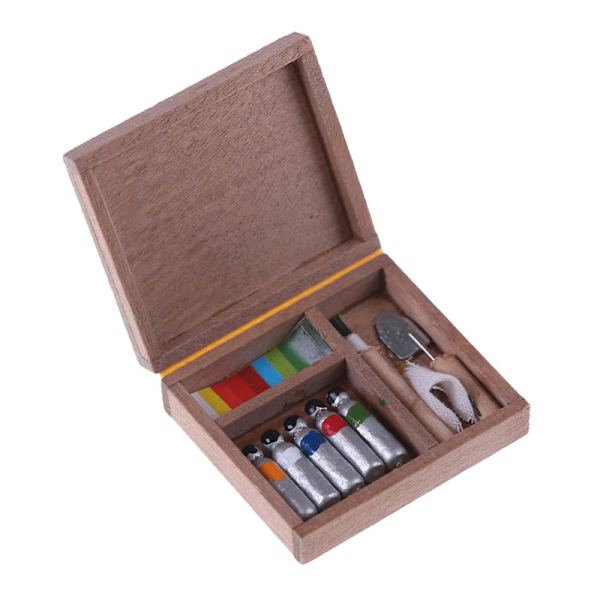 Paintbox Paint Supply Box Pigmentspolar Miniatyrdockhus A 0 0