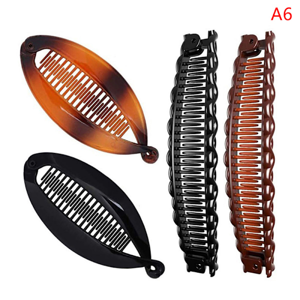 1Set Fish Shape Hair Claw Clips Banana Barrettes Hiusneulat Hiukset A6