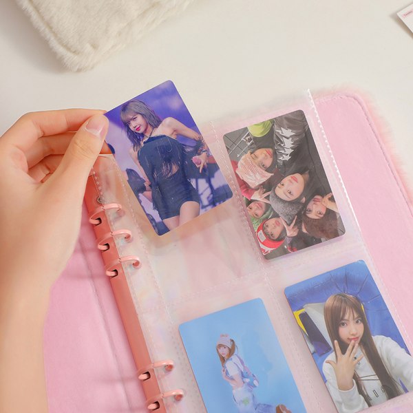 A5 Binder Fotokortholder Kawaii Plush Photo Album Kpop Idol P Only cover-S4