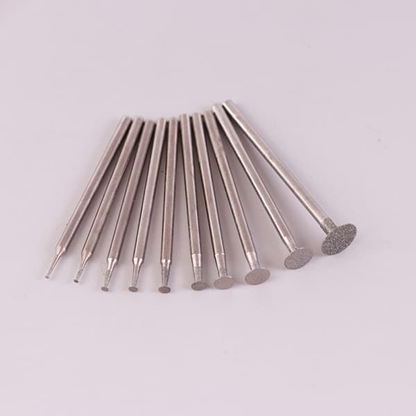 10 STK slibebit tilbehør Ultratyndt T-hovedskaft Diamond Mo 10PCS