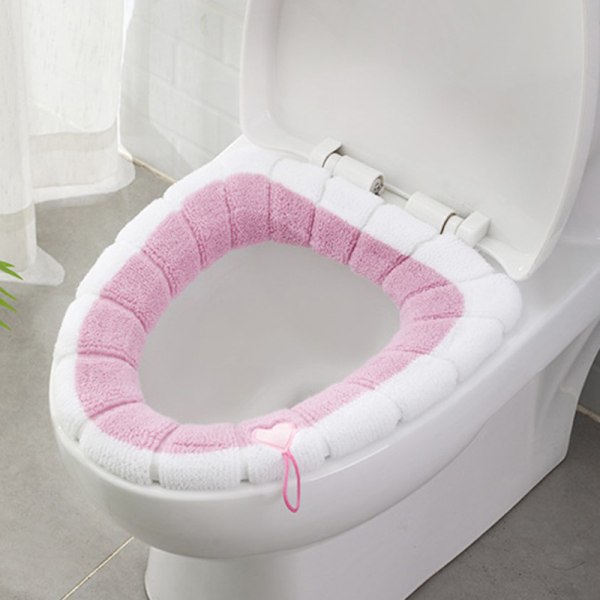 Badrumsvärmare Toalettsits Vinterduk Närpall Tvättbar Li Pink