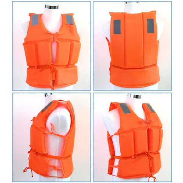 Ny Orange Vuxen Barn Foam Flotation Simning Flytväst Ve A