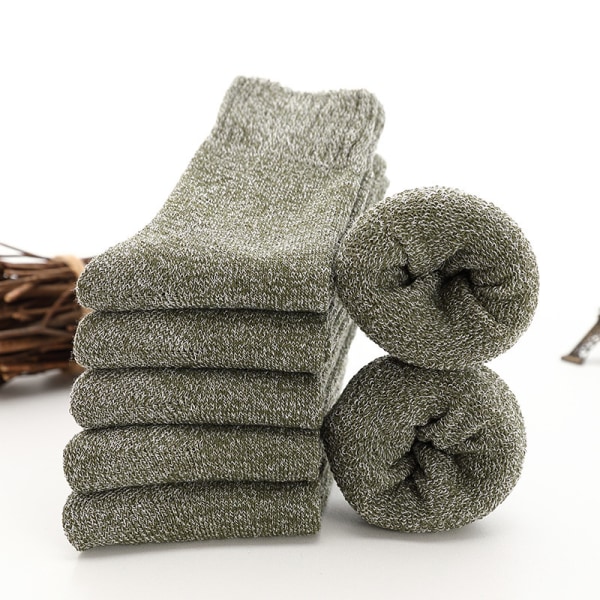 Vintervarma herrstrumpor Tjocka Andas Casual Business Sock Coffee