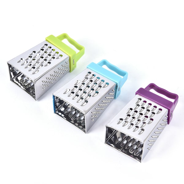 4-sidigt blad ost Grönsaker rivjärn Gurka Slicer ter Box Green 1 pc