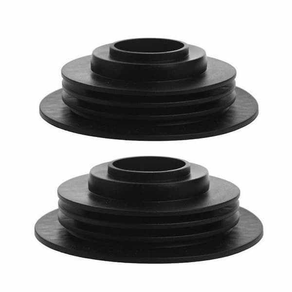 1X Blødt Gummi Støvdæksel Til Bil Auto Forlygte Universal LED Black