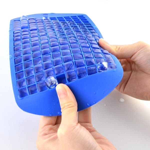 Isbitbrett 160 rister 1X1cm Silikon Fruktbitform Liten Ic Blue