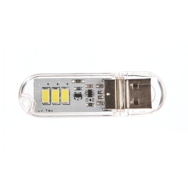 Käytännöllinen 3LED-yövalokorttilamppu avaimenperä, valkoinen tasku Mini Warm White Light