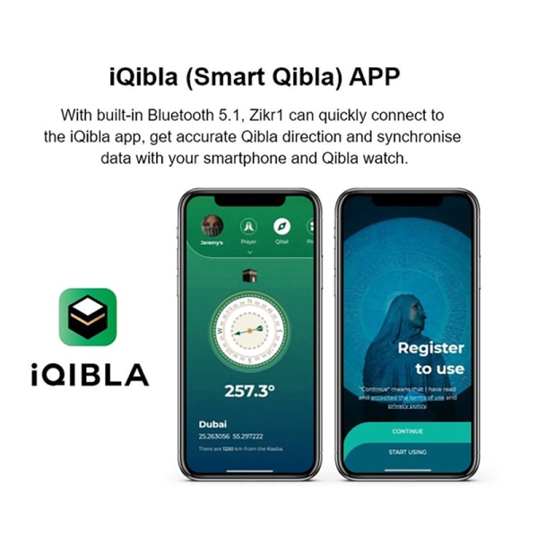 Smart Tasbih Tally Counter Ring för muslimer Zikr Digital Tasbee Onesize