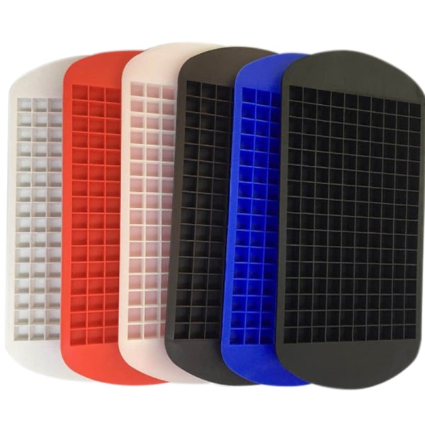 Isterningbakke 160 gitre 1X1cm Silikone Frugtterningform Lille Ic Black