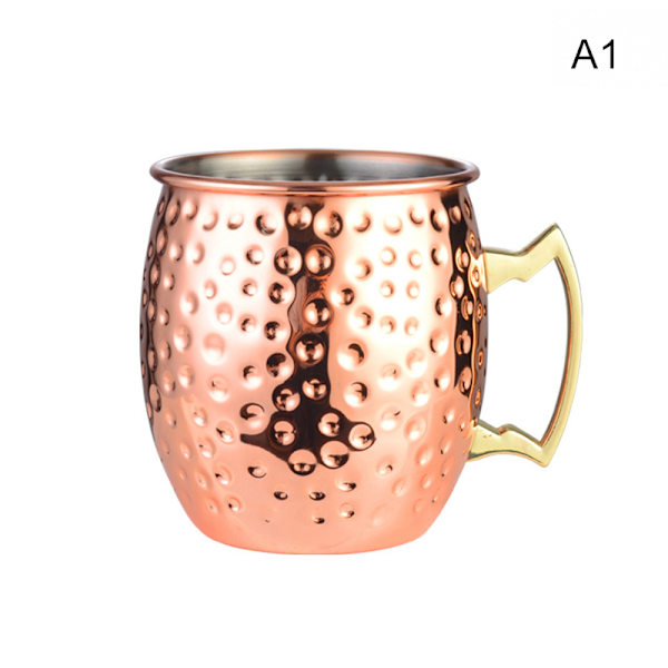 530 ml Moscow Mule Kobber Krus Metal Krus Cup Skinke i rustfrit stål A1