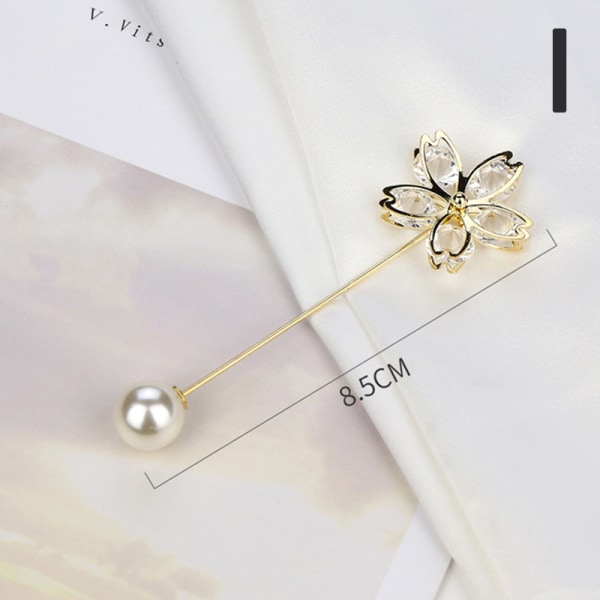 Kläder Broscher Pearl Lapel Pin Tröja Klänning Brosch Byxor Pi I