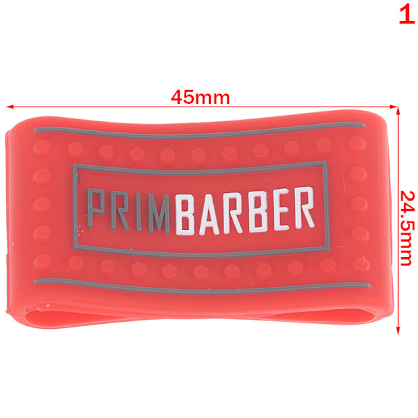 1 kpl Liukumaton parturi Clipper Grip Bands Sleeve Hiustenleikkuri Hold Red 45*24.5mm