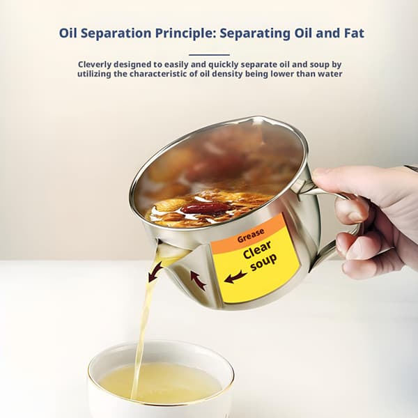 Fedtseparator med låg og dobbelt tuddesign C