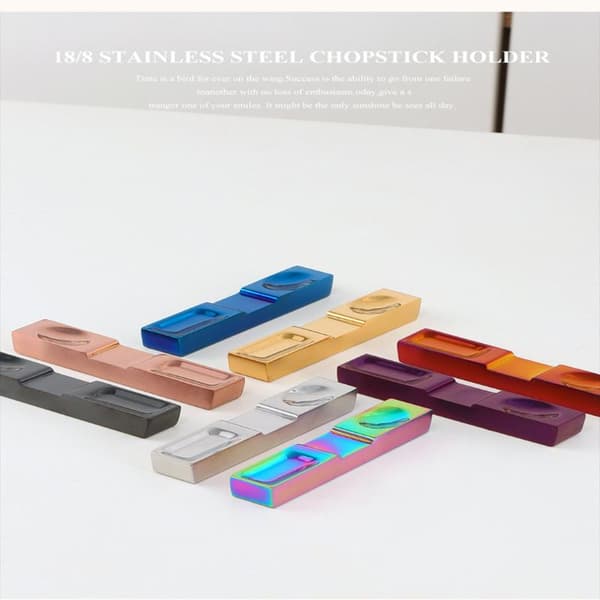 Rustfrit stål gaffel ske bestikholder pindeholder pindhvile Black