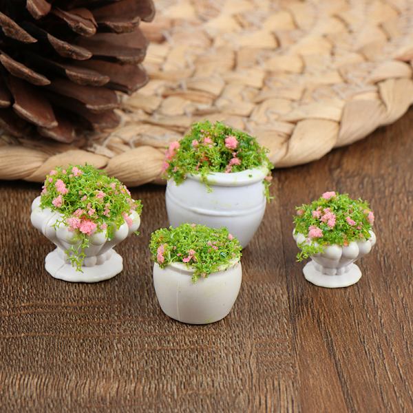 2kpl Nukkekodin huonekalut 1:12 Asusteet Mini Green Bonsai Fl A2