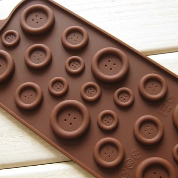 1X tee-se-itse napin molds mold silikonimuotti