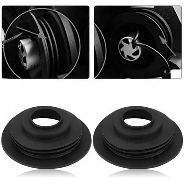 1X Soft Gummi Støvdeksel For Bil Auto Hovedlykt Universal LED Black