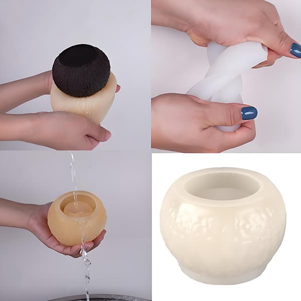 3D Simulering Kokosnöt Silikonform DIY Mousse Tårta Dessert Bakning 1pc