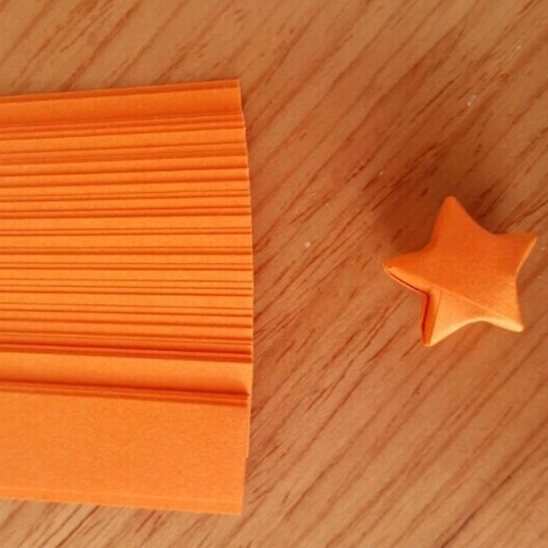Origami Lucky Star Papir Strips Folding Paper Ribbons Farger