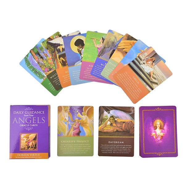 Tarotkort Daglig vejledning Angel Oracle Card Deck Bordspil Pl as the picture