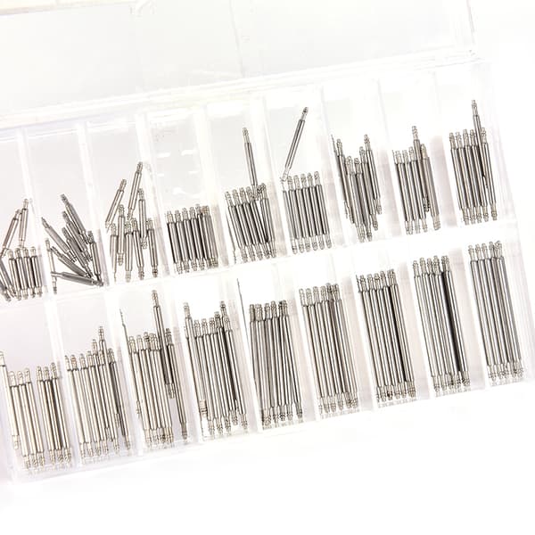 8-25mm Watch Band Spring Bars Strap Link Pins Reparasjon Watch Link silver