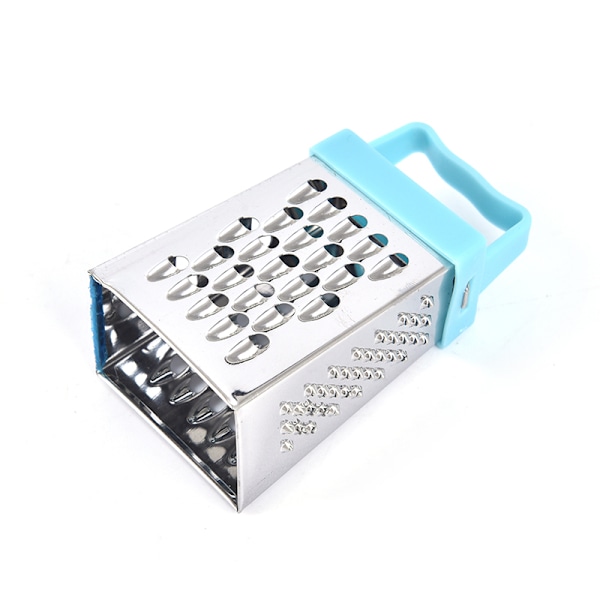 4-sidigt blad ost Grönsaker rivjärn Gurka Slicer ter Box Blue 1 pc
