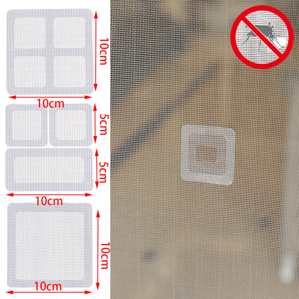 15 stk Fix Net Window Adhesive Anti Mosquito Fly Insekt Reparasjon 9pcs