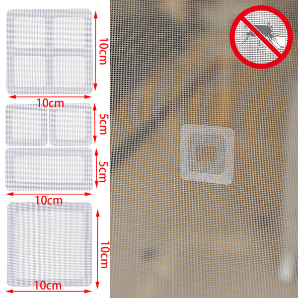 15st Fix Net Window Adhesive Anti Mosquito Fly Insekt Reparation 9pcs