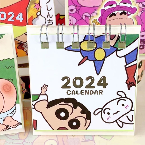 2024 Cartoon e Table Calendar Desktop Small Stående Desktop Mi A4