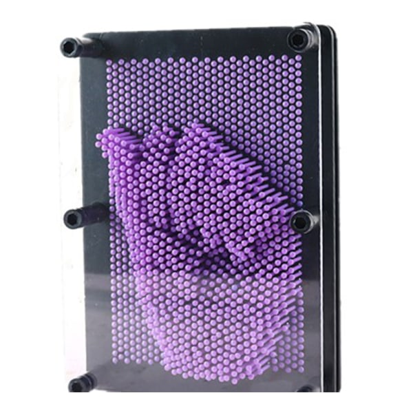 3D Clone Shape Pin Art Shoumo Colorful Model tredimensionell Purple