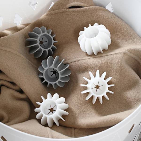 1/3 kpl Silicone Magic Laundry Ball Uudelleenkäytettävät vaatteet Hiustenpoisto Gray 3Pcs