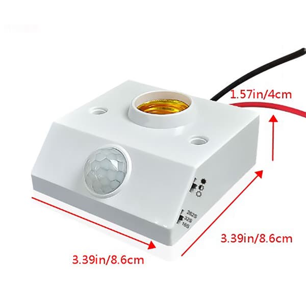 AC85-265V Automatisk infrarød IR-sensorlampeholder L onesize