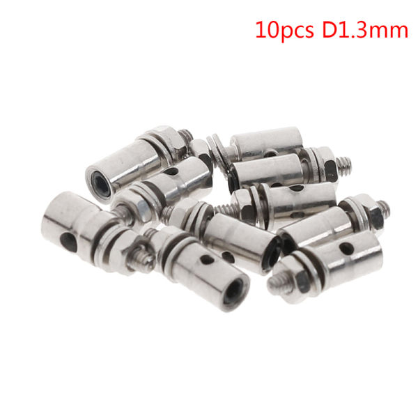 10 kpl RC-lentokoneen veneen työntötangon pysähdyksen servoliittimet 10pcs D1.3mm