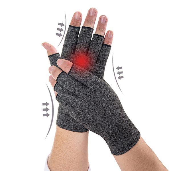 2 stk fingerløse hansker Black M