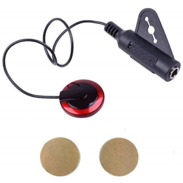 1st Piezo Kontaktmikrofon Pickup för Gitarr Violin Banjo Ma One Size
