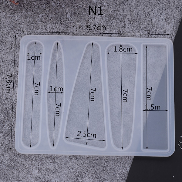 Silikongjutning Kvinnor Flicka Form UV-harts DIY MOLDS -formar Ha N1 1 PC