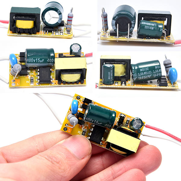 3W 5W 8W 18W 36W LED Light Driver Supply Transformator Radiating 3-9W