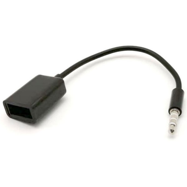 3,5 mm han-AUX eller stikstik til USB 2.0 hun-konverterkabel Co 3.5mm