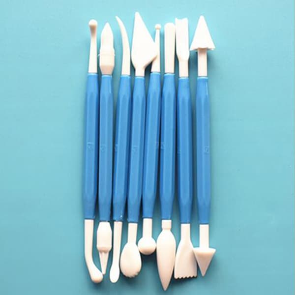 Kids Clay Sculpture Tools Fimo Polymer Clay Tool 8-delt sett Gi Pink One Size
